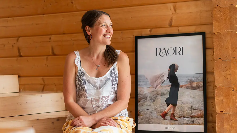Hanna Westergren, ägare till klädmärket RAORI Slow Fashion